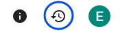 Version History button on toolbar